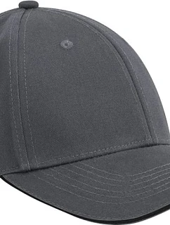 Beechfield B 820C 6 panelová kšiltovka EarthAware® 53.820C graphite grey/black