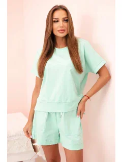 Dámský punto set s krátkými rukávy a šortkami mincovna