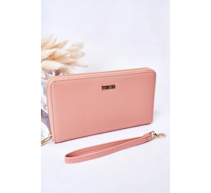 Velká Kožená Peněženka Big Star HH674002 Růžová