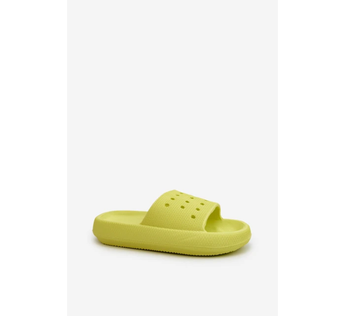 Dámské pěnové klínky na tlusté podrážce limetka Beula Dámské pěnové klínky na tlusté podrážce limetka Beula