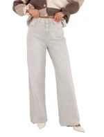 Kalhoty D80028BB62487A1 světle šedé