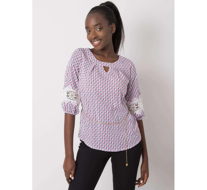 Bluzka LK BZ model 21258844 biało zielony - FPrice