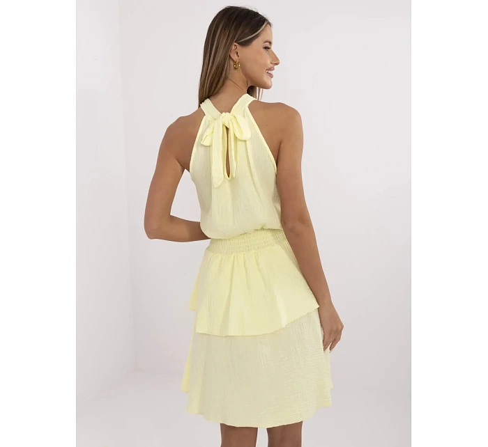 Sukienka MI SK model 21151278 jasny żółty - FPrice