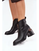 Boty na podpatku model 217727 Step in style Boty na podpatku model 217727 Step in style