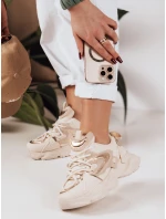 Dámské béžové tenisky EASYPACE FashionStreet ZY0640 Dámské béžové tenisky EASYPACE FashionStreet ZY0640