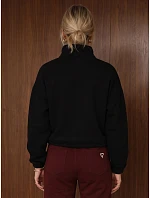 Bluza damska ocieplana ze stójką i czarna model 22554597 - FashionStreet Bluza damska ocieplana ze stójką i czarna model 22554597 - FashionStreet