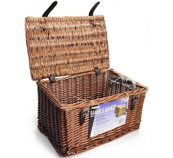 Košík na kolo proutěný přední 45x30x25cm BICYCLE GEAR