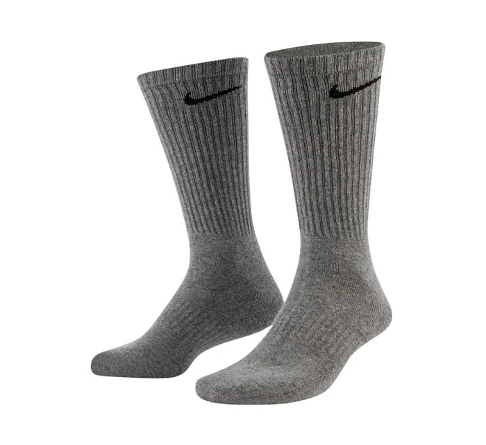 Nike Everyday Cush Crew 6 párů šedých ponožek SX7666 064 Nike Everyday Cush Crew 6 párů šedých ponožek SX7666 064