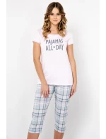 Italská móda Glamour po celé délce 3/4 velikosti sp. barva: světle růžová/potisk