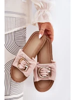 Dámské Sandály S Ozdobným Detalem Růžové model 21689999 - Boto Dámské Sandály S Ozdobným Detalem Růžové model 21689999 - Boto