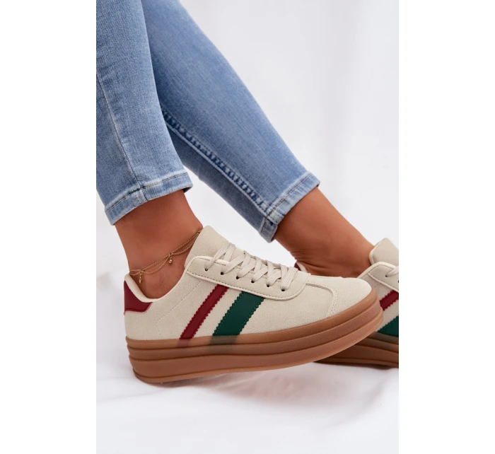 Dámské tenisky na platformě Béžové Janivelle Dámské tenisky na platformě Béžové Janivelle