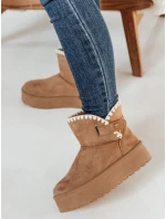 Dámské kozačky FLUFFIEZ camel FashionStreet ZY0561