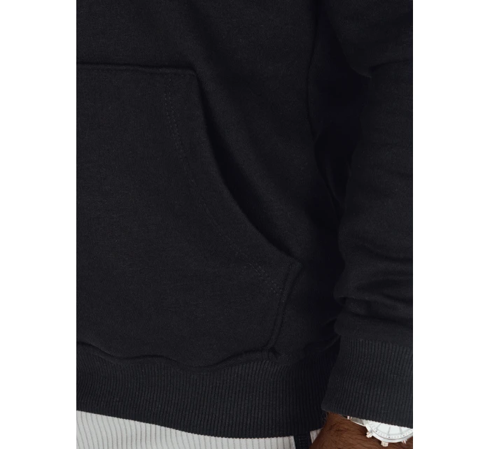 Pánská mikina s potiskem černá FashionStreet BX5887