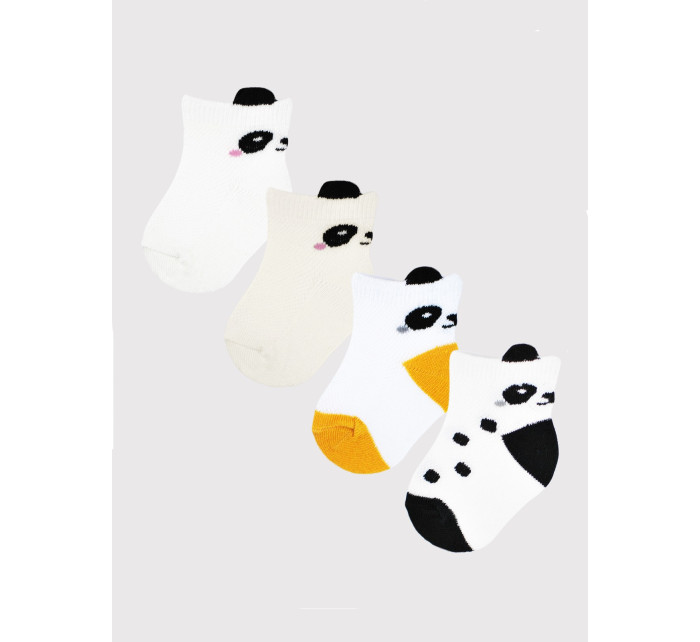 Dětské ponožky Noviti SB021 Panda Cotton 0-12 měsíců
