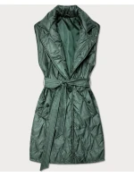 Pikowana kamizelka z paskiem Goodlookin khaki (B8603-11)