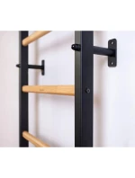 DŘEVĚNÝ KOVOVÝ GYMNASTICKÝ ŽEBŘÍK S DŘEVĚNOU LAVIČKOU 711W