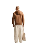 Pánská mikina Club BB FZ Hoodie světle hnědá model 22311069 270 - NIKE Pánská mikina Club BB FZ Hoodie světle hnědá model 22311069 270 - NIKE