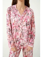 Květinové pyžamo s knoflíky model 20515460 - Vamp
