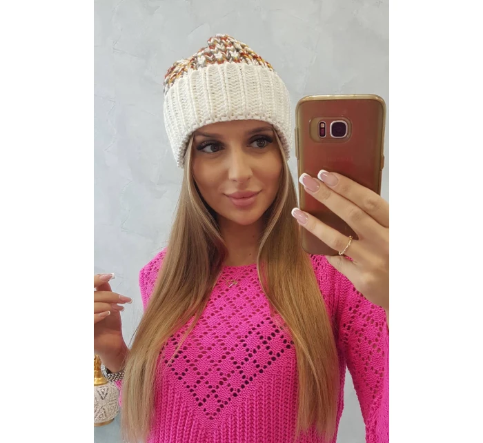 Dámská čepice Iris K348 ecru