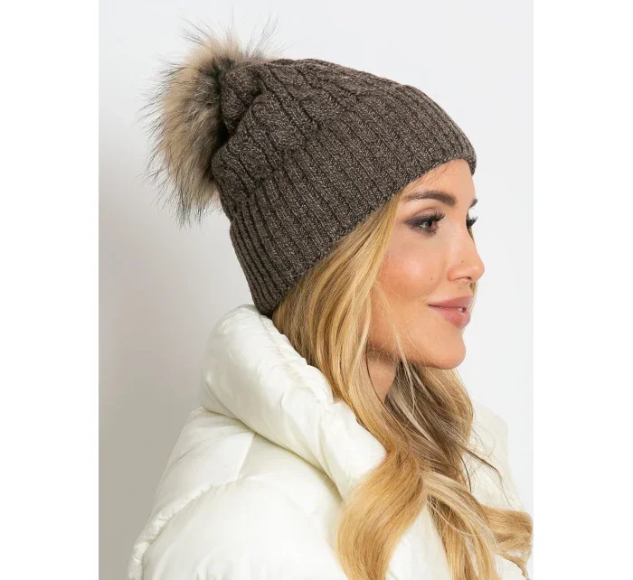 Dámská čepice AT CZ 173501 tmavě hnědá