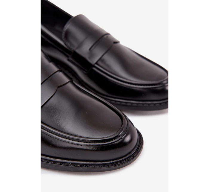 Pánské mokasíny z eko kůže Darvell – černé