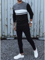 Pánský šedočerný svetr FashionStreet WX2206