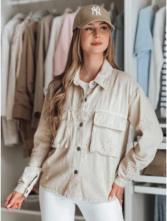 Dámská přechodná bunda v jedné velikosti v  cappuccino Dstreet model 21986538 - FashionStreet