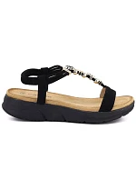 Černé dámské sandály Artiker na podpatku 58C0007