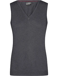 Daiber JN 656 Dámská svetrová vesta s výstřihem do V 02.0656 anthracite melange