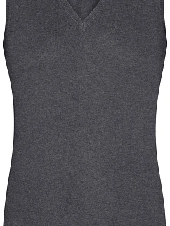 JN 656 Dámská svetrová vesta s výstřihem do V model 22487701 anthracite melange - Daiber