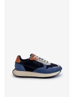 Pánské tenisky s paměťovou pěnou Memory Foam System Big Star NN174356 tmavě modré Pánské tenisky s paměťovou pěnou Memory Foam System Big Star NN174356 tmavě modré