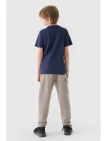 Chlapecké Dresové Kalhoty Joggery Šedé 4FJWAW24TTROM760-26S