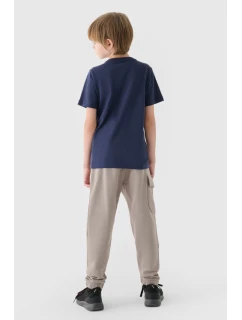 Chlapecké Dresové Kalhoty Joggery Šedé 4FJWAW24TTROM760-26S