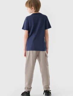 Chlapecké Dresové Kalhoty Joggery Šedé 4FJWAW24TTROM760-26S