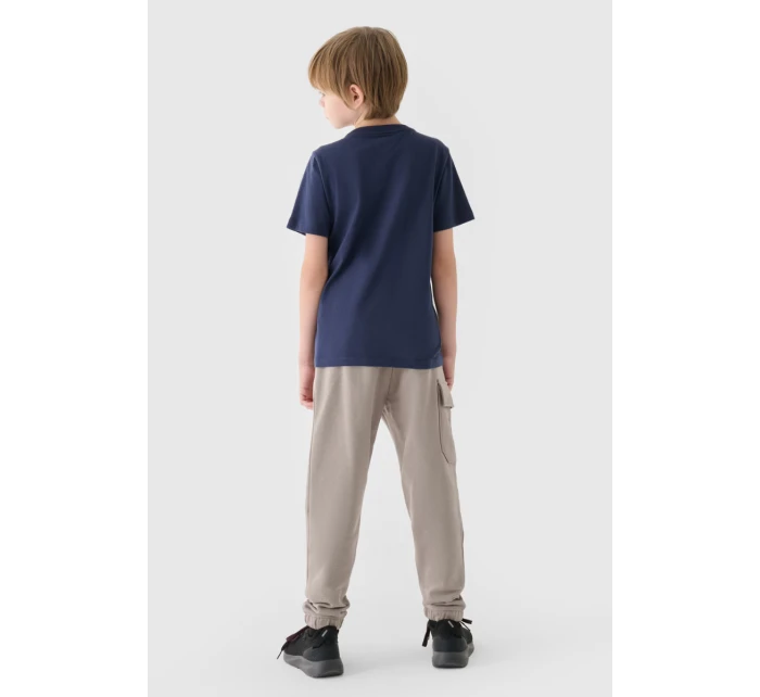 Chlapecké Dresové Kalhoty Joggery Šedé 4FJWAW24TTROM760-26S