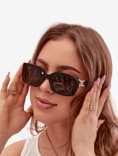 Dámské sluneční brýle s perlami Černé