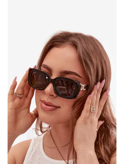 Dámské sluneční brýle s perlami Černé