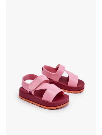 Dětské sandály na suchý zip Scented ZAXY Pink