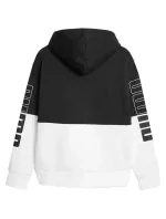 Dámská mikina s kapucí 676023 01 Černá s bílou - Puma