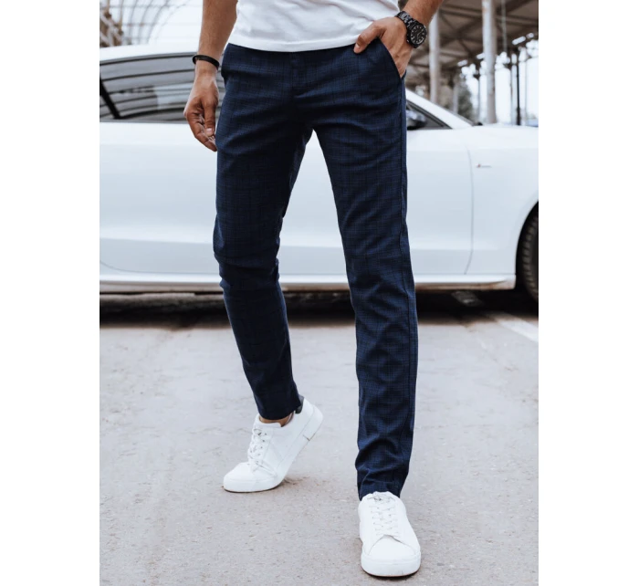 Pánské tmavě modré kalhoty pro volný čas FashionStreet UX4387