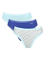 SLOGGI GO CRUSH – 3× tanga s vysokým výstřihem z organické bavlny Sloggi