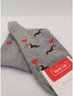 Milena ponožky 0200-201 Valentýnské jezevčíky 37-41