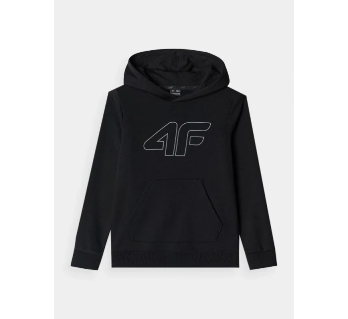 Chlapecká nepruhovaná mikina s kapucí 4F Junior 4FJWMM00TSWSM1292-21S Chlapecká nepruhovaná mikina s kapucí 4F Junior 4FJWMM00TSWSM1292-21S