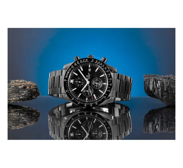 Pánské hodinky Giewont Chronograph Sapphire Black GW8720-B1