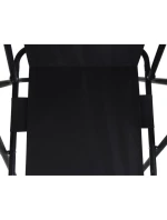 TURISTICKÉ KŘESLO S PODPRSENKAMI 52x44x75 cm SKLÁDACÍ KŘESLO ČERNÉ