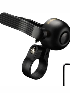 Hliníkový zvonek Rockbros levá sestava černý