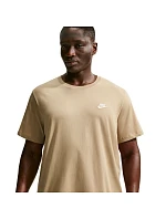 Pánské tričko Club Tee, béžové, model 22276323 - NIKE
