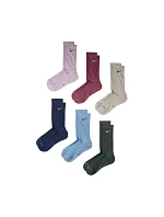 Ponožky Nike Everyday Elevated, 6 párů, růžové, modré, zelené, béžové, HQ8021 916 Ponožky Nike Everyday Elevated, 6 párů, růžové, modré, zelené, béžové, HQ8021 916