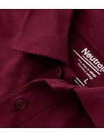 O Pánské piqué polo z bio bavlny bordeaux model 22503725 - Neutral O Pánské piqué polo z bio bavlny bordeaux model 22503725 - Neutral