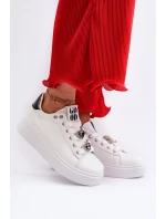 Dámské boty na platformě s ozdobami bílé model 21659166 - Boto Dámské boty na platformě s ozdobami bílé model 21659166 - Boto